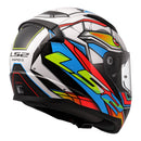 LS2 FF353 Rapid II XDron - White / Hi-Vis Orange / Blue