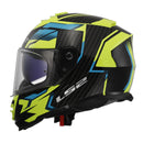 LS2 FF800 Storm II Tracker Helmet - Black / Hi-Vis Yellow 06