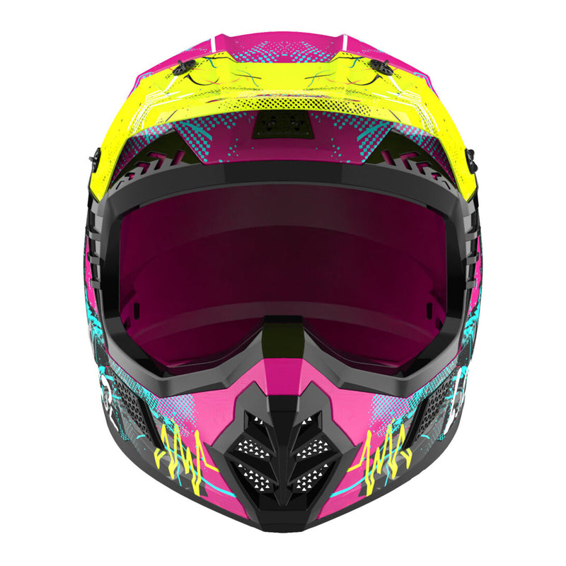 LS2 MX706J COZ Junior Gorilla Helmet - Gloss Purple 06