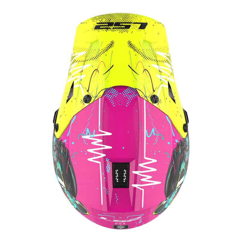 LS2 MX706J COZ Junior Gorilla Helmet - Gloss Purple 06