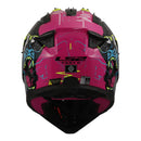 LS2 MX708 Fast II Gorilla Helmet - Purple / Hi-Vis Yellow 06
