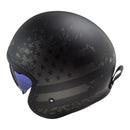 LS2 OF599 Spitfire II Black Flag Helmet - Matte Black / Titanium