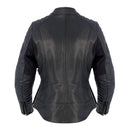 Oxford Ladies Beckley Leather Jacket - Black