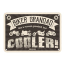Oxford Garage Metal Sign: Biker Grandad Cooler