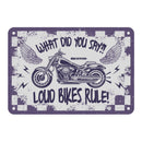 Oxford Garage Metal Sign: What Did You Say