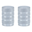 Oxford Gripper Valve Caps - Silver