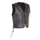 Richa Gilet Sadic Leather Vest with Laces - Black