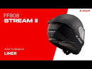 LS2 FF808 Stream II Helmets - White 06