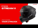 LS2 FF808 Stream II Helmets - White 06